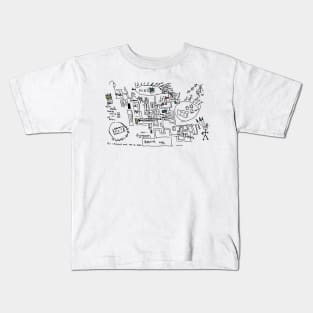 Petey's Lumon Map (Severance) Kids T-Shirt